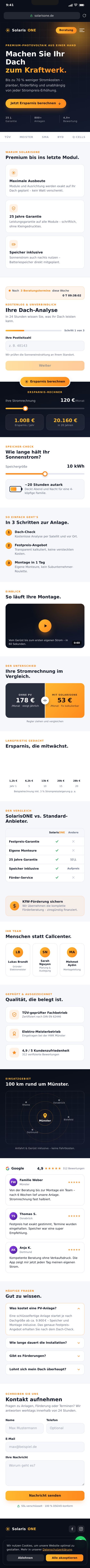 Demo: Photovoltaik-Website